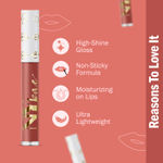 Buy NY Bae Gloss Getter Lip Gloss | Lip & Cheek Tint | Lightweight Glossy Lipstick | Brown Lip Balm | Non-Sticky | Brown Dates 04 (2.8 ml) - Purplle