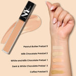 Buy NY Bae HD Spotless Liquid Concealer - White & Milk Chocolate Pretzel 1 (3 ml) | Very Fair Skin | Yellow Undertone | Enriched with Oils | Long Lasting - Purplle