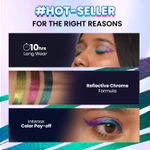Buy NY Bae Holographic Eyeliner - Aquamarine 01 | Kajal | Waterproof Eyeliner | Long Lasting | Eyeshadow | Pen Eyeliner | Purple Blue Eyeliner | Eye Makeup (0.25 gm) - Purplle