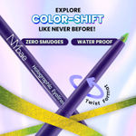 Buy NY Bae Holographic Gel Eyeliner - Electric Lime 03 | Kajal | Waterproof Eyeliner | Long Lasting | Eyeshadow | Pen Eyeliner | Neon Green Blue Eyeliner | Eye Makep (0.25 gm) - Purplle