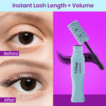 Buy NY Bae Long Lash Mascara - Intense Black (5 ml) | Mini Mascara | Volume + Length + Curl Effect | Thick Eyelashes | Smudgeproof | Dries Quickly | Eye Makeup | Travel Pack - Purplle