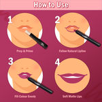 Buy NY Bae Mets Matte Lip Crayon - Moody Mauve 42 (2.8 gm) | Creamy Matte Finish | Moisturizing | SPF Protection - Purplle