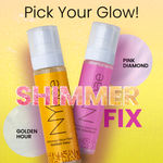 Buy NY Bae Shimmer Glow Fixer - Golden Hour (110 ml) | Setting Spray | Gold Glow | Dewy Korean Skin | Makeup Fixer | Sets Makeup | Strobe Glow | Crease-Free - Purplle