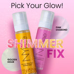 Buy NY Bae Shimmer Glow Fixer - Pink Diamond (110 ml) | Setting Spray | Pink Glow | Dewy Korean Skin | Makeup Fixer | Sets Makeup | Strobe Glow | Crease-Free - Purplle