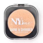 Buy NY Bae Shine & Shimmer Highlighter - Glow Gold 2 (5 gm) | Gold | Rich Colour | Super Blendable | Multipurpose | Travel Friendly - Purplle