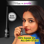 Buy NY Bae Truly Matte Liquid Eyeliner - Bold Black (4.5 ml) | Colored Eyeliner | Waterproof | Long Lasting | Smudgeproof | Quick Dry | Eye Makeup - Purplle