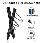 Buy Renee Bold 4 4-In-1 Kajal 4Gm - Purplle
