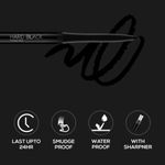 Buy RENEE Hard Black Kajal Pen with Sharpener, 0.35 gm - Purplle