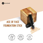Buy SUGAR Cosmetics - Ace Of Face - Matte Foundation Stick - 10 Latte (Light Foundation with Warm Undertone) - Waterproof, Full Coverage Foundation for Women with Inbuilt Brush - 12 gm - Purplle