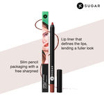 Buy SUGAR Cosmetics Lipping On The Edge Matte Lip Liner - 01 Taffeta Terracotta With Sharpener | 1.2 Gm - Purplle