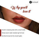 Buy SUGAR Cosmetics Lipping On The Edge Matte Lip Liner - 01 Taffeta Terracotta With Sharpener | 1.2 Gm - Purplle