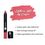 Buy SUGAR Cosmetics Matte as Hell Crayon Lipsticks for Women | Lasts Up To 8+ Hours | Lip Crayon with Sharpener | 2.5 gm - 05 Rose Dawson - Purplle