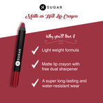 Buy SUGAR Cosmetics Matte as Hell Crayon Lipsticks for Women | Lasts Up To 8+ Hours | Lip Crayon with Sharpener | 2.8 gm - 12 Baby Houseman - Purplle