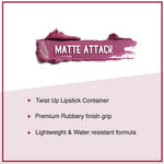 Buy SUGAR Cosmetics Matte Attack Lipstick for Women | Transferproof & Smudgeproof | Lasts upto 12hrs | Enriched With Jojoba Oil | 2 gm - Blush Eyed Peas - Purplle