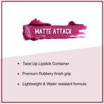 Buy SUGAR Cosmetics Matte Attack Lipstick for Women | Transferproof & Smudgeproof | Lasts upto 12hrs | Enriched With Jojoba Oil | 2 gm - 17 Grateful Red - Purplle