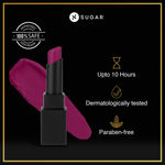 Buy SUGAR Cosmetics Nothing Else Matter Longwear Lipstick for Women | Lasts Up To 8+ Hours| Enriched with Vitamin E | 100% Vegan | 3.2 gm - 08 Berry Picking - Purplle