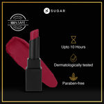 Buy SUGAR Cosmetics Nothing Else Matter Longwear Lipstick for Women | Lasts Up To 8+ Hours| Enriched with Vitamin E | 100% Vegan | 3.2 gm - 09 Royal Redding - Purplle