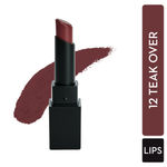 Buy SUGAR Cosmetics Nothing Else Matter Longwear Lipstick for Women | Lasts Up To 8+ Hours| Enriched with Vitamin E | 100% Vegan | 3.2 gm - 12 Teak Over - Purplle