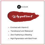 Buy SUGAR Cosmetics Smudge Me Not Mini Matte Liquid Lipstick | Lasts Upto 12 hrs | Transferproof & Waterproof | 4.5ml - 01 Brazen Raisin - Purplle