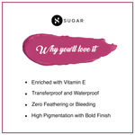 Buy SUGAR Cosmetics Smudge Me Not Mini Matte Liquid Lipsticks for Women | Transferproof & Waterproof | Long Lasting Lipstick - Upto 12hrs | 1.1 ml - 09 Suave Mauve - Purplle