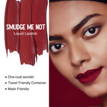 Buy SUGAR Cosmetics Smudge Me Not Liquid Lipsticks for Women | Transferproof & Waterproof | Lasts 12+ Hours | Matte Lipstick | 4.5ml - 17 Fiery Berry (Marsala) - Purplle