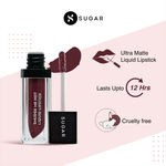 Buy SUGAR Cosmetics - Smudge Me Not - Liquid Lipstick - 18 Divine Praline (Dusty Burgundy) - 4.5 ml - Ultra Matte Liquid Lipstick, Transferproof and Waterproof, Lasts Up to 12 hours - Purplle