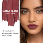 Buy SUGAR Cosmetics - Smudge Me Not - Liquid Lipstick - 18 Divine Praline (Dusty Burgundy) - 4.5 ml - Ultra Matte Liquid Lipstick, Transferproof and Waterproof, Lasts Up to 12 hours - Purplle