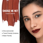 Buy SUGAR Cosmetics Smudge Me Not Liquid Lipsticks for Women | Transferproof & Waterproof | Lasts 12+ Hours | Matte Lipstick | 4.5 ml - 21 Aubergine Queen (Blackened Burgundy) - Purplle