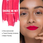 Buy SUGAR Cosmetics Smudge Me Not Liquid Lipsticks for Women | Transferproof & Waterproof | Lasts 12+ Hours | Matte Lipstick | 4.5ml - 43 Hot Shot (Hot Pink/Dark Fuchsia Pink) - Purplle