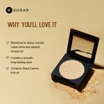 Buy SUGAR Cosmetics - Powder Play - Beige Banana Compact - For Colour Correction or to Mask Shine - Oil-Controlling, Smooth Application, Long Lasting Matte Finish Suitable For All Skin Types (6 gm) - Purplle