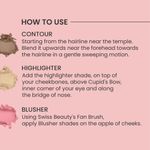 Buy Swiss Beauty Cheek-A-Boo 3 In One Blusher|Contour|Highlighter 02 - 8 gm - Purplle