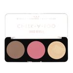 Buy Swiss Beauty Cheek-A-Boo 3 In One Blusher|Contour|Highlighter 03 - 8 gm - Purplle