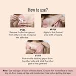 Buy Sirona Women Fashion Tape Double Stick Strips a€“ 16 Strips | For Clothing & Body, Strong and Clear Tape for All Skin Tones and Fabric | Transparent | Bra Tape Strips - Purplle