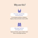 Buy Sirona Women Fashion Tape Double Stick Strips a€“ 16 Strips | For Clothing & Body, Strong and Clear Tape for All Skin Tones and Fabric | Transparent | Bra Tape Strips - Purplle