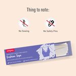 Buy Sirona Women Fashion Tape Double Stick Strips a€“ 16 Strips | For Clothing & Body, Strong and Clear Tape for All Skin Tones and Fabric | Transparent | Bra Tape Strips - Purplle