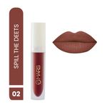 Buy MARS Matte Liquid Lip Color | Long Lasting | Non-Transfer & Waterproof Lipstick for Women (4.5 ml) (02-Spill The Deets) - Purplle