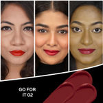 Buy FACES CANADA Comfy Matte Creme Lipstick - Go For It, 4.2 gm | Long Stay | Creamy Matte Finish | Intense Color | Hydrating & Nourishing | Smooth Application - Purplle
