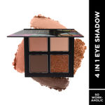 Buy FACES CANADA 4 IN 1 Quad Eyeshadow Palette - So workaholic 02, 4.8 gm | Shimmer & Matte Shades | Satin Matte Finish Eye Shadow Quartet | Intense Pigment | Long Lasting | Vitamin E Enriched | Vegan - Purplle