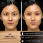 Buy FACES CANADA All Day Hydra Matte Foundation | 3-in-1 Foundation + Moisturizer + SPF30 | 10HR Long Wear | Buildable Coverage | Honey Beige, 25 ml - Purplle
