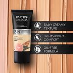 Buy Faces Canada All Day Hydra Matte Foundation I 3 in 1 Matte Foundation + Moisturizer + SPF 30I 24 HR Aloe Hydration & Vitamin C I Rich Ivory 013 25 ml - Purplle