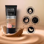 Buy Faces Canada All Day Hydra Matte Foundation I 3 in 1 Matte Foundation + Moisturizer + SPF 30I 24 HR Aloe Hydration & Vitamin C I Rich Ivory 013 25 ml - Purplle