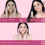 Buy La Pink Ideal Bright Face Serum with White Haldi & Kakadu Plum, For Glass like Brightened Skin, Evens Skin Tone, 100% Microplastic Free Formula 30 ml - Purplle