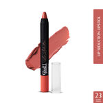 Buy Glam 21 Lip Seduction Non- Transfer Crayon Lipstick| Lightweight & Longlasting|Creamy Matte Formula - 2.8gm| Nudic Moon | 23 - Purplle