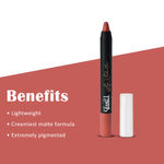 Buy Glam 21 Lip Seduction Non- Transfer Crayon Lipstick| Lightweight & Longlasting|Creamy Matte Formula - 2.8gm| Nudic Moon | 23 - Purplle