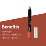 Buy Glam 21 Lip Seduction Non- Transfer Crayon Lipstick| Lightweight & Longlasting|Creamy Matte Formula - 3.6gm| First Kiss | 27 - Purplle