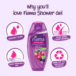 Buy Fiama Shower Gel Blackcurrant & Bearberry Body Wash With Skin Conditioners For Radiant Glow, 250ml Bottle - Purplle