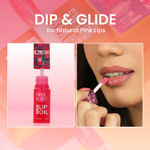 Buy Swiss Beauty Dip Tint Colour Changing PH Lip Oil | With Vitamin E for Long-Lasting Nourishment and Hydration| Soft and Natural Pink Lips 4-Kiwi (3 ml) - Purplle