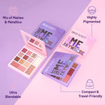 Buy Swiss Beauty Take Me Anywhere Face and Eye Palette | 9 Eyeshadow shades , 2 blushers , 1Contour , 1 Highlighter | Highly pigmented , Blendable Mattes and Metallic shades 2-Day Off (12 gm) - Purplle