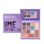 Buy Swiss Beauty Take Me Anywhere Face and Eye Palette | 9 Eyeshadow shades , 2 blushers , 1Contour , 1 Highlighter | Highly pigmented , Blendable Mattes and Metallic shades 2-Day Off (12 gm) - Purplle