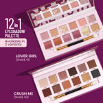Buy Swiss Beauty Bae Town Eyeshadow Palette with 12 highly pigmented shades | Mix of Mattes , Metallics and Shimmers | Comes with Eye Brush| 01 Lover girl (14 gm) - Purplle